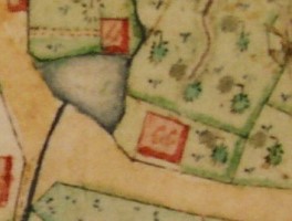 Kartenausschnitt aus Katasterkarte 1818; Haus Nr. 51