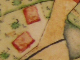 Kartenausschnitt aus Katasterkarte 1818; Haus Nr. 52