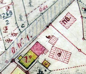 Ergänzungskarte zum Primärkataster Verrenberg 1833; Haus 1