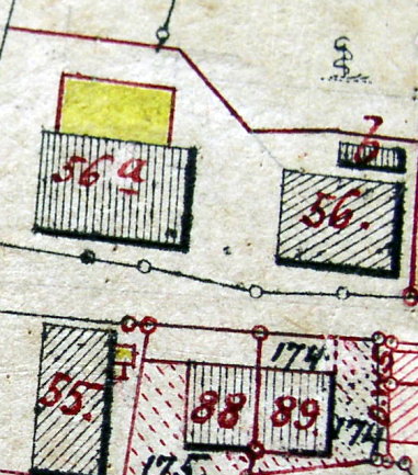 Ergänzungskarte zum Primärkataster Verrenberg 1833; Haus 56