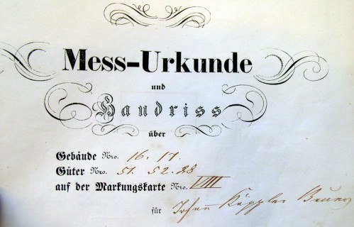 Nachtrag zum Primärkataster Verrenberg , 1899; Haus 16-17