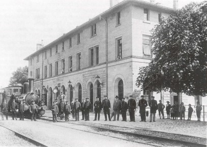 Bahnhof Öhringen um 1900