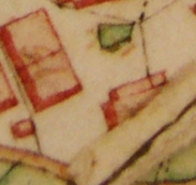 Kartenausschnitt aus Katasterkarte 1818; Haus Nr. 15