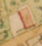 Kartenausschnitt aus Katasterkarte 1818; Haus Nr. 26