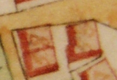 Kartenausschnitt aus Katasterkarte 1818; Haus Nr. 58