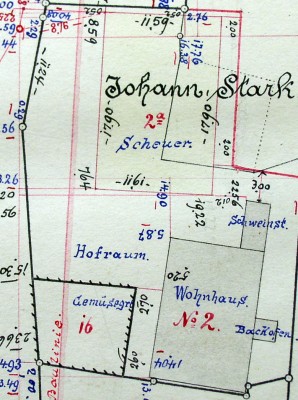 Nachtrag zum Primärkataster Verrenberg, 1899; Haus 2