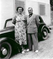 Lehrer Alfred Pfäffle mit Ehefrau